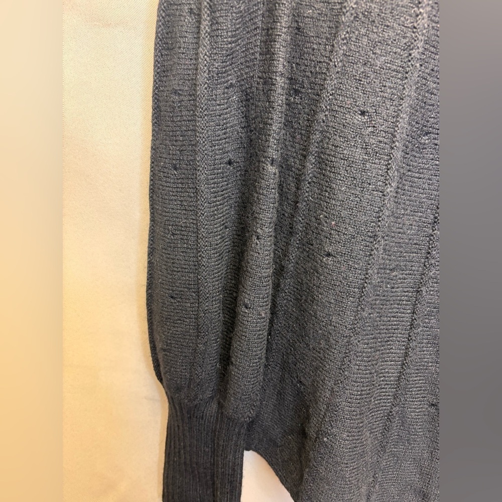 Laundry by Design Black 100% Merino Wool Pullover Sweater Size Medium - Picture 2 of 8